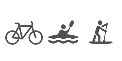 bike, kayak and SUP rentals