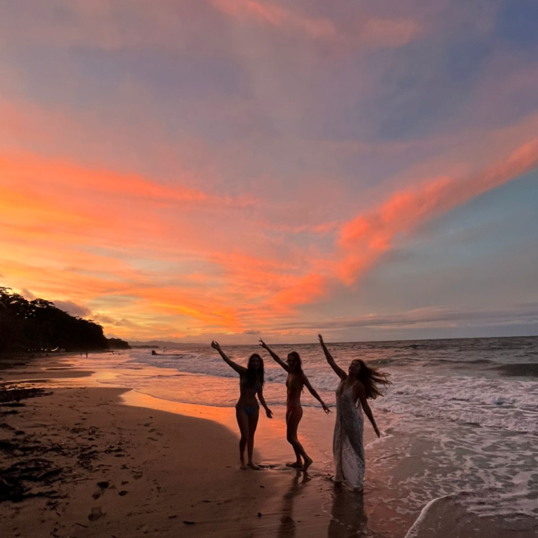sunset in punta uva beach